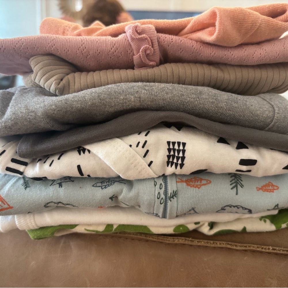 Bundle of Organic Cotton Baby Clothes 0-3 Months and 3-6 Months